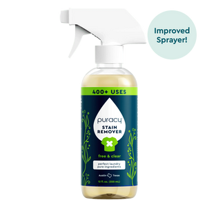 Trial: Laundry Stain Remover - plant-based spray bottle with Improved Sprayer! label.